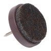 Felt Glider - Felt Pad with Pin/Nail - Brown or