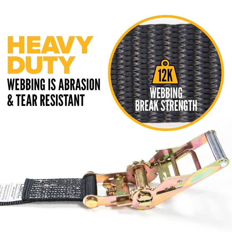 US Cargo Control Endless Ratchet Straps (4-Pack), 2 Inch Wide