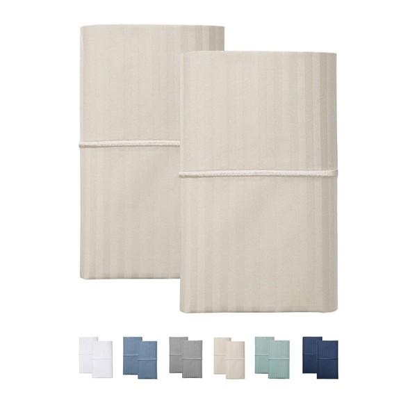 Feather & Stitch Pillow Covers Set of 2, Envelope Closure