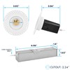 LUXRITE 1 Inch LED Trimless Recessed Lighting with Junction Box,