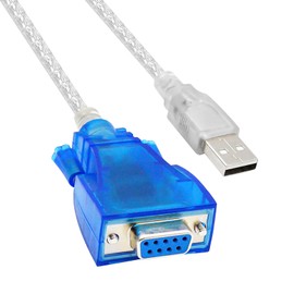 Buacoz USB to RS232 Serial Cable 6.6ft USB to RS232 Female DB9 Serial Converter Cable with FTDI Chipset, Industrial Adapter Supports Windows Series/Linux/Mac OS