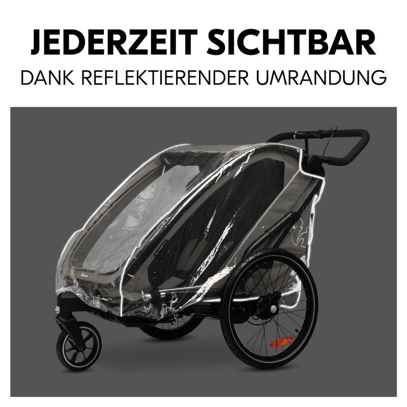 hauck Rain Cover for Bike N Walk Duo Bicycle Trailer