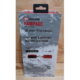 Ecko Unltd. 1[ONE] ECKO UNLTD RAMPAGE RUGGED + WATERPROOF SPEAKER IPX7 BLUETOOTH Ravage RED