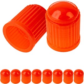 10 Pcs Red Hard Plastic Valve Caps for Car Tyres with Schrader Valve, O Seal, Car Valve Caps, Tyre Valve Cover Car, Air Valve Caps, Car Valve Caps, Valve Protection