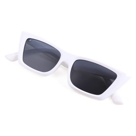 FEISEDY Small Cateye Square Polarized Sunglasses Women Classic Thick Rectangle Frame UV400 Sun Glasses B2736