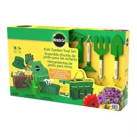 Red Toolbox Kids' Garden Tool Set with Flower & Vegetable Seeds, Childrens 23-Piece Gardening Kit, Hands-on Learning Experience for Kids 3+
