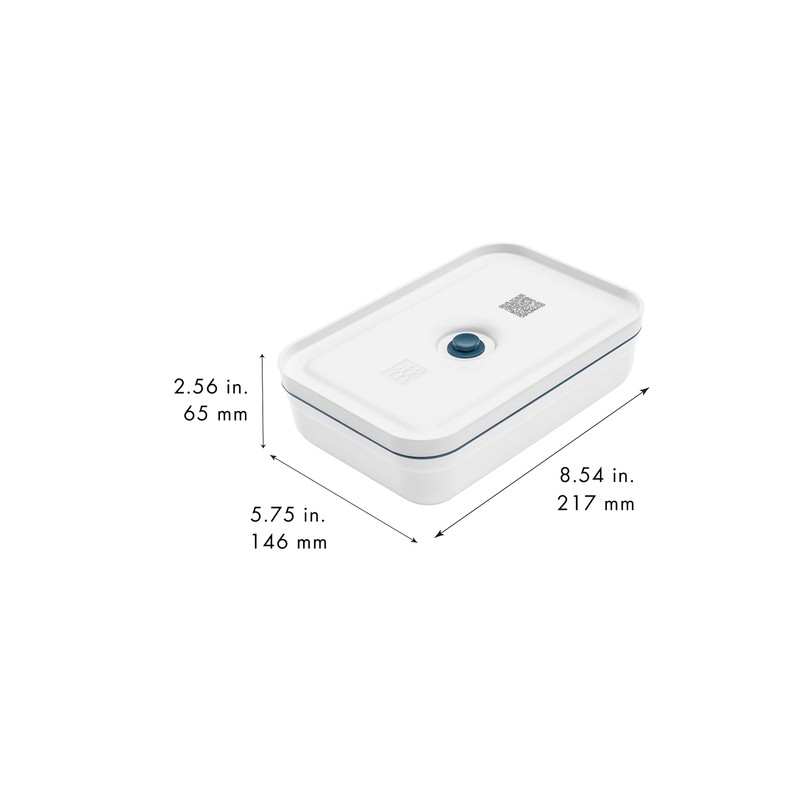 ZWILLING Fresh & Save Vacuum Lunch Box, Large, Flat, Plastic,