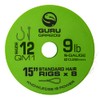 Guru QM1 Standard Hair Rigs 15" Qty 8 (Size 10