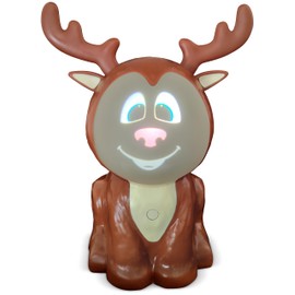 ANIMAT3D Riley The ReinDroid (Mr. Chill) Talking Animated Reindeer with Built in Projector & Speaker Seasonal Home Decor