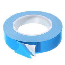 Thermal Adhesive Tape, 25m x 15mm x 0.20mm Double Side Thermal Tapes Cooling Pad Apply to Heatsink, LED, IGBT, IC Chip, Computer CPU,GPU, Modules, MOS Tube, SSD Drives
