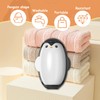 Penguin Shape Reusable Lint Roller Ball, Penguin Sticky Lint Remover,