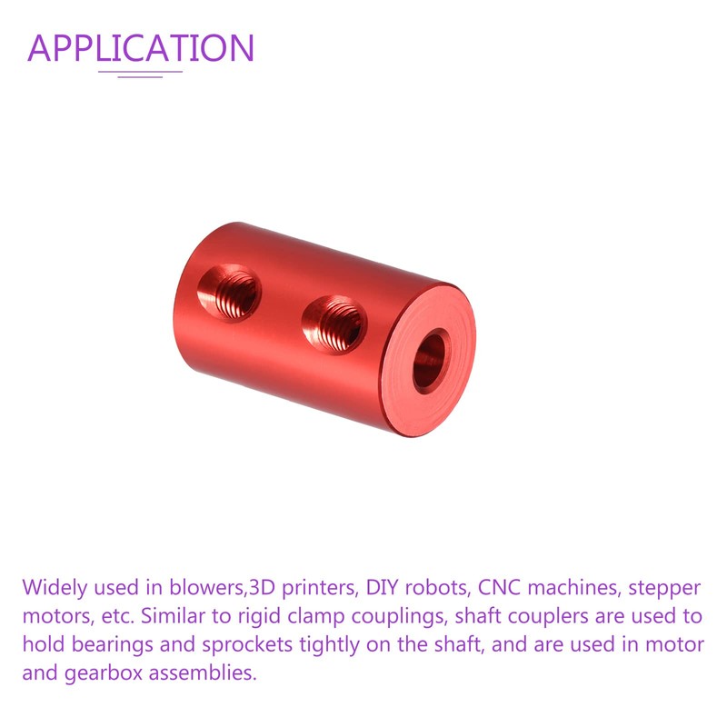 DMiotech 2pcs 4-4mm Bore L20XD12 Rigid Coupling Shaft Coupling Joint
