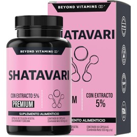 Shatavari 1000mg Beyond Vitamins™ | Suplemento Herbal con Extracto al 5% + Cúrcuma | 2X Más Potente | Cápsulas Veganas VCaps | Apoyo Hormonal Femenino y Bienestar Integral | 60 Cápsulas | Natural y Sin Sabor