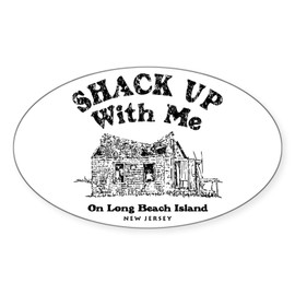 CafePress Shack Up LBI Oval Sticker Oval Car Bumper Sticker