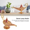 Magic Genie Lamp Red Zinc Alloy Antioxidant Fadeless Relief Pattern