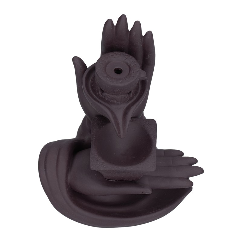 Backflow Incense Burner Smoke Waterfall Ceramic Incense Holder Aroma Burner