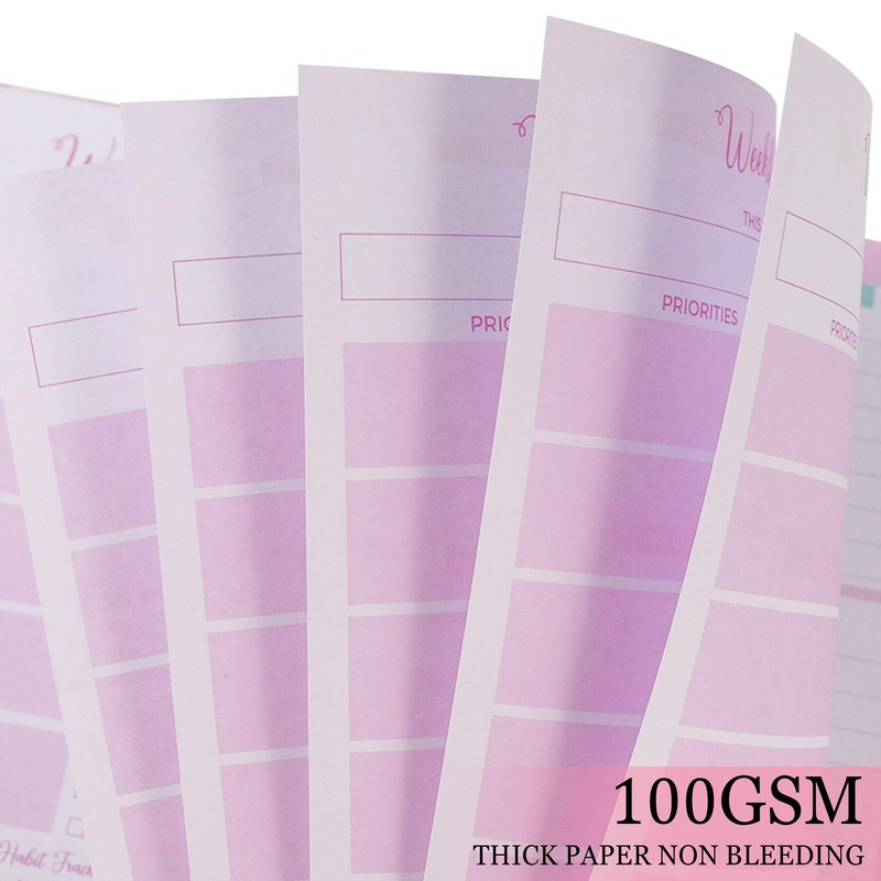 Weekly Planner Undated A5 Diary To Do List Notebook With