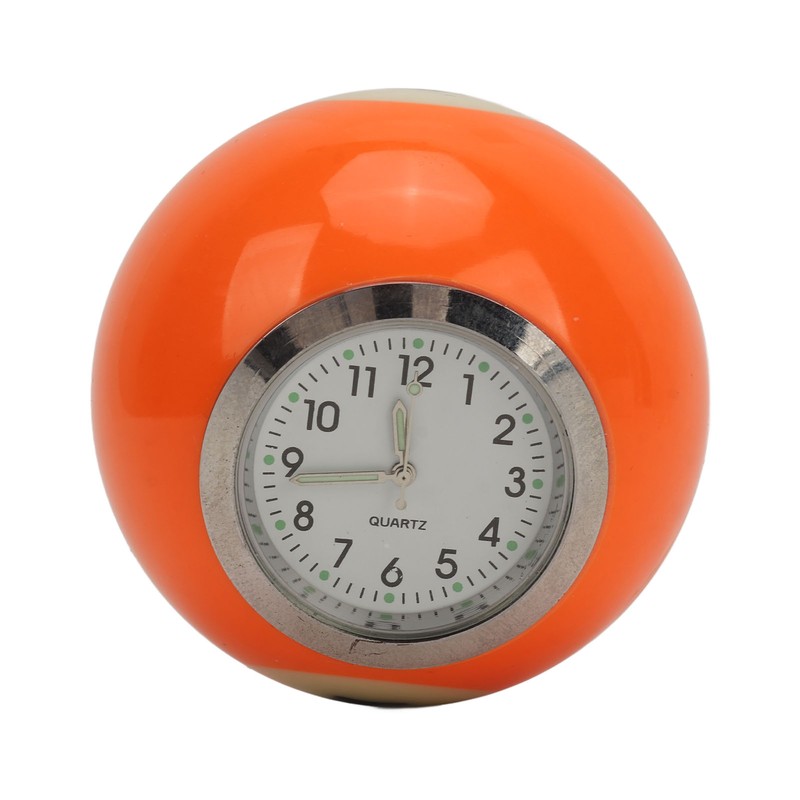 Ball Shape Table Clock Billiards Ball Clock Resin Accurate Decorative