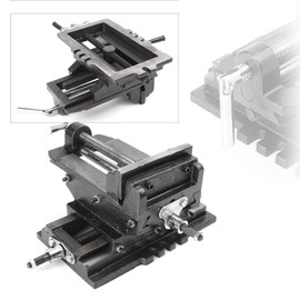 Mallofusa 5" Cross Slide Drill Press Vise X-Y Clamp Machine Metal Milling 2 Way HD