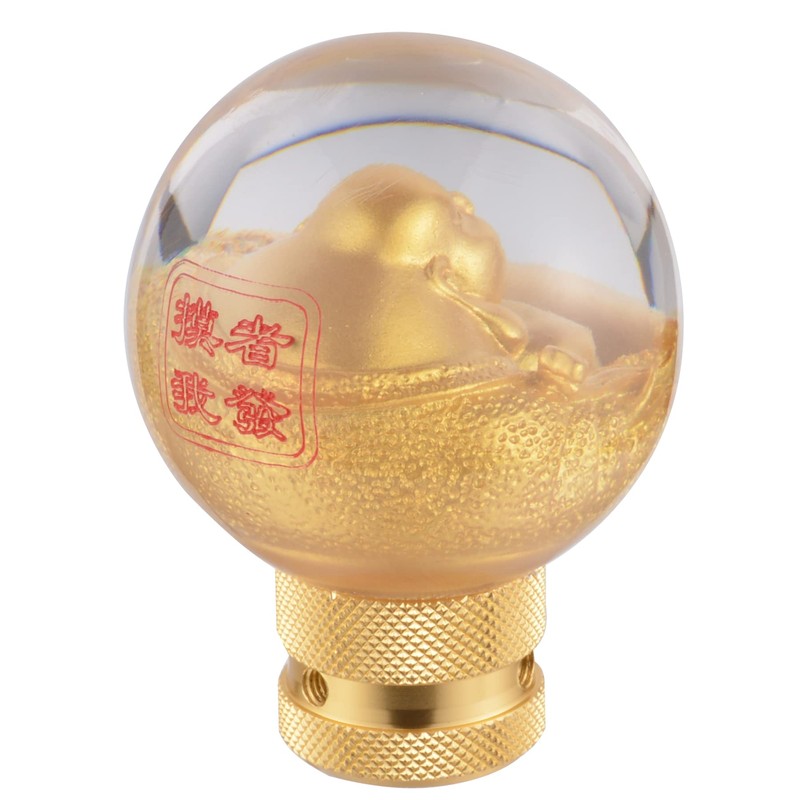 Padaodao Resin Lucky Shift Stick Handle Knob Crystal Round Gear