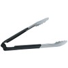 Vollrath 4781220 Jacobs's Price 12-Inch 1-Piece Tong, Stainless Steel, Black Handle