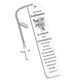 Confirmation Sponsor Gift, Confirmation Gifts for Teen Girls, Catholic Confirmation Gifts, Bible Verse Bookmarks, Faith Based Gift for Women Men, Baptism Gift for Girls Boys, Religious Metal Bookmarks
