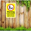 Safety First Display LTD Warning loose livestock dogs must be