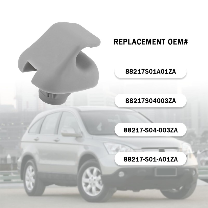 2PCS Sun Visor Clip,Durable Car Visor Clip Hook Replacement OEM#88217S01A01ZA,88217S04003ZA,Premium