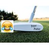 Peter-Putter Golf Putter - Aluminum Head and Chrome Stepless Shaft