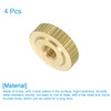 sourcing map Knurled Thumb Nuts, 4Pcs M4 x D12mm x