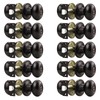 Gobrico 10 Pack Oval Privacy Door Knobs with Oil Rubbed