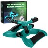 Rotating Garden Sprinkler with Adjustable Arms and Weighted Base