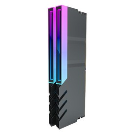 1Pcs Memory Module Heatsink DDR4 DDR5 Heat Cooler Radiator 5V 3PIN ARGB Aura Sync Aluminum Alloy Heat-Resistance RAM Cooling Computer Accessories (Black)