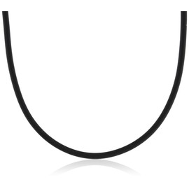 Boccia Women's Necklace Rubber Black 08010142