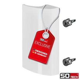 2 x SOTECH Seja II Balcony Door Handle Aluminium White 85 x 40 x 20 mm Door Handle Patio Door Handle