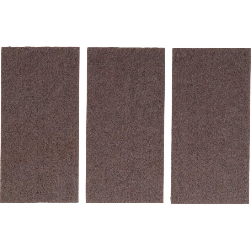 BGS Diy 80713 Felt Gliders Plates Brown 100 x 200
