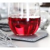 T. VICTORIA Silver Glitter Shimmer Slate Square Stone Drink Coasters