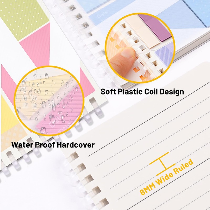 2-in-1 Sticky Notes Set - 220 Sheets Candy Color Sticky