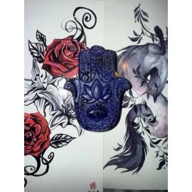 Homemade Lucky Aura cleansing Hamsa Soap - Protection, Luck, happiness