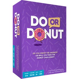 Do or Donut Card Game – Exciting Family & Couples Game Night Challenge, Fun Game for Family Gatherings, Parties, Classrooms, Kids & Adults – 3-8 Players, Ages 8+, 30 Mins of Laughter & Entertainment!