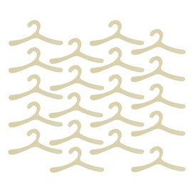 MEISO Pet Apparel Hangers, 20 Pcs Puppy Cat Clothes Hanger Plastic Pet Hanger Doll Hanger Durable Clothing Rack for Small Dog cat Clothing