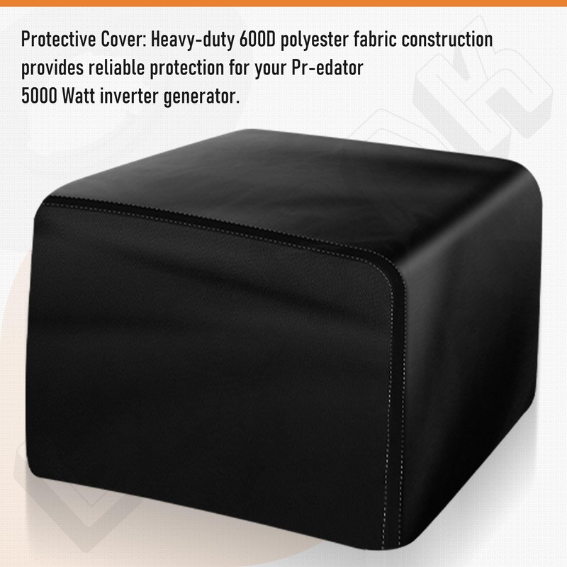 Generator Cover for Predator 5000 Watt, Black, Heavy Duty 600D