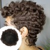 Short Curly Wavy Wigs Women Female Synthetic Hair Brown Wigs