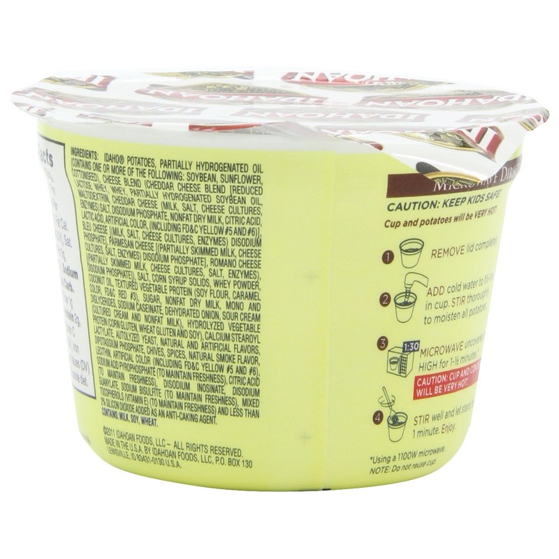 Idahoan Mashed Potatoes, Loaded Baked, 1.5 Ounce (Pack of 12)