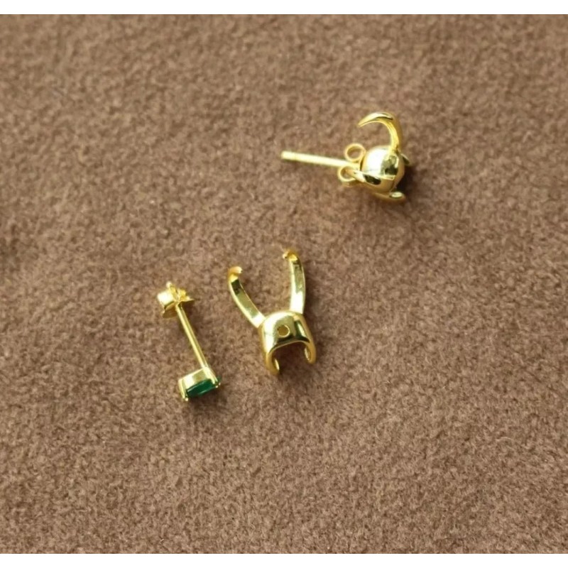 Importacion Aretes Sylvie Loki Princesa De Asgard Enchapados En Oro