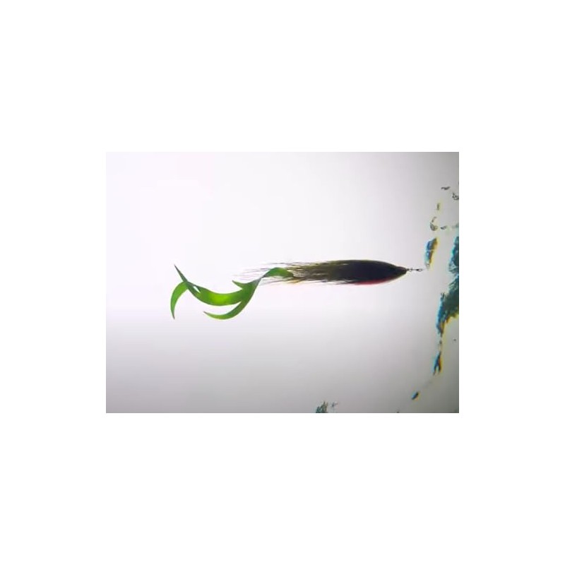 Dragon Wiggle streamer tails fly fishing predator 95mm (CHARTREUSE)