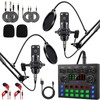 Podcast Equipment Bundle For 2, ALPOWL Audio Interface with Cardioid