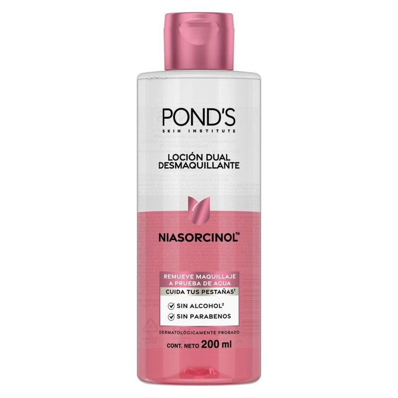 POND'S Loción Dual Desmaquillante con Niasorcinol para todo tipo de