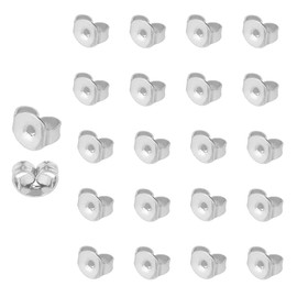 50pcs/25 Pairs Butterfly Earrings Back, Replacement Secure Ear Locking for Stud Earrings, Jewellery Making, 304 Stainless Steel Jewellery Findings