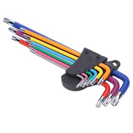9PCS Star Hex Socket Wrench Set Super Long Multicolor Hex Key Tools Set Repair Accessory